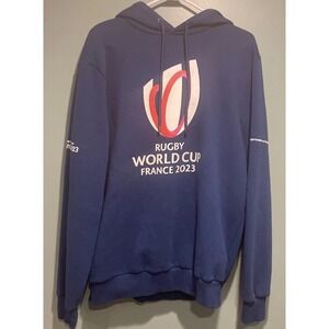France Rugby 2023 World Cup Official Hoodie Pullover | Mens Adult XL